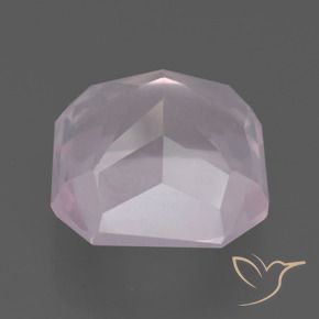 Quartz rose Rose naturelle Octogone / coupe Émeraude, 7.83 ct, Transparent
