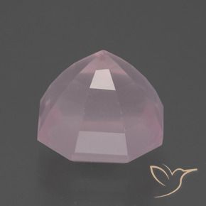 Quartz rose Rose rosé moyen naturelle Octogone / coupe Émeraude, 5.57 ct, Transparent