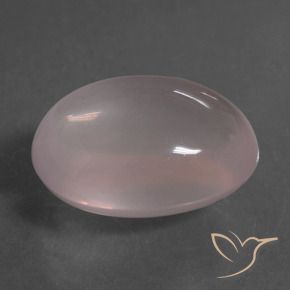 Quartz rose Rose clair naturelle ovale, 22.01 ct, Transparent