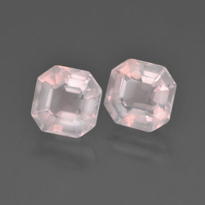 Achetez naturel 3,18ct rose quartz rose gems, taille émeraude, en provenance afrique du sud chez gemselect. en stock, livraison internationale!