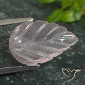 Quartz rose Flamant rose naturelle Taille Fleur, 2.95 ct, Transparent