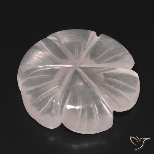 Quartz rose Flamant rose naturelle Taille Fleur, 15.54 ct, Transparent