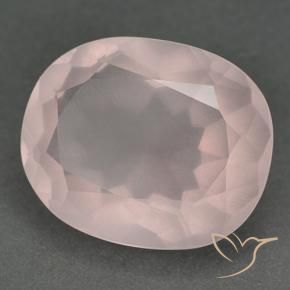 Quartz rose Rose clair naturelle ovale, 14.00 ct, Transparent