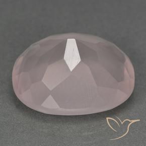 Quartz rose Rose clair naturelle ovale, 14.00 ct, Transparent