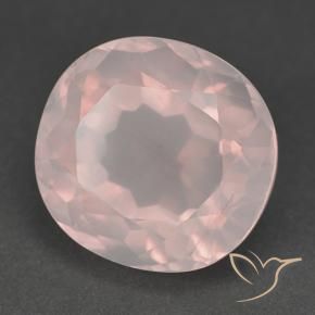 Quartz rose Rose clair naturelle ovale, 14.80 ct, Transparent