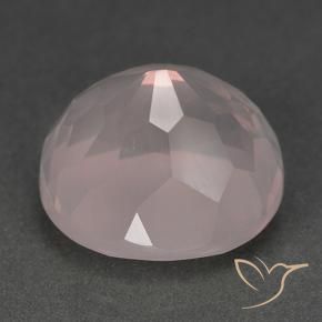 Quartz rose Rose clair naturelle ovale, 14.80 ct, Transparent