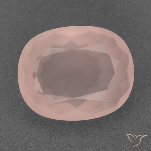 10.02ct Naturel Saumon Rose Quartz Rose, ovale, Transparent