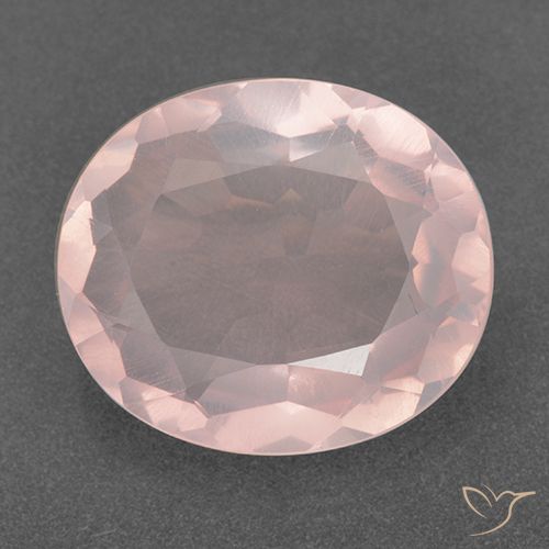 13.18ct Naturel Rose Quartz Rose, ovale, Transparent