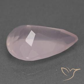 Quartz rose Rose clair naturelle En forme de poire, 10.26 ct, Transparent