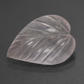 Quartz rose rose naturelle taille fleur, 3,32 ct, transparent