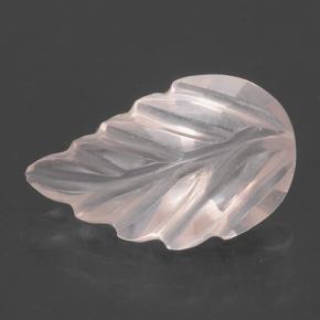 Quartz Rose Rose clair naturelle Taille Fleur, 1.47 ct, Transparent