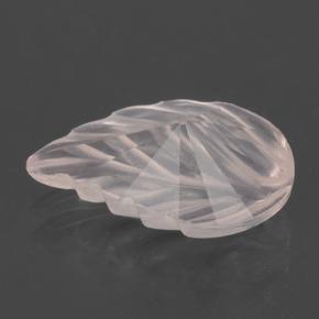 Quartz Rose Rose clair naturelle Taille Fleur, 1.47 ct, Transparent