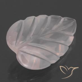 Quartz rose rose naturelle taille fleur, 2,62 ct, transparent