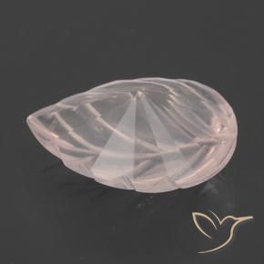 Quartz rose Rose rosé très clair naturelle Taille Fleur, 2.73 ct, Transparent