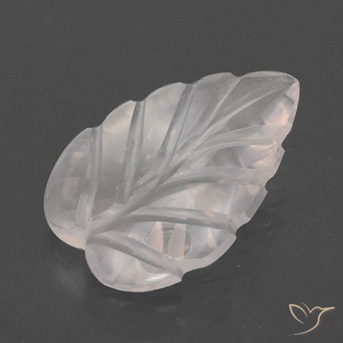 2.96ct Naturel Ton rose rosé Quartz Rose, Taille Fleur, Transparent