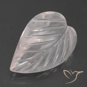 Quartz rose Rose rosé très clair naturelle Taille Fleur, 2.79 ct, Transparent