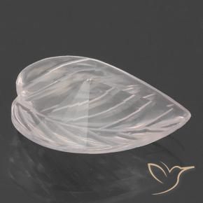 Quartz rose Rose rosé très clair naturelle Taille Fleur, 2.79 ct, Transparent