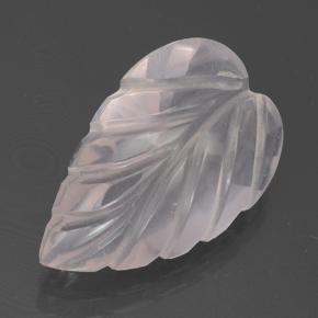 Quartz rose rose naturelle taille fleur, 3,94 ct, transparent