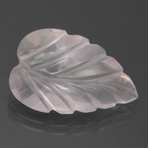 Quartz rose rose naturelle taille fleur, 3,94 ct, transparent