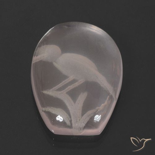 11.01ct Naturel Rose clair Quartz Rose, Fantaisie, Transparent