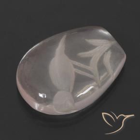 Quartz rose Rose clair naturelle Fantaisie, 11.01 ct, Transparent