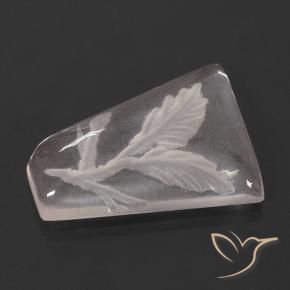 Quartz rose Rose clair naturelle Fantaisie, 9.71 ct, Transparent