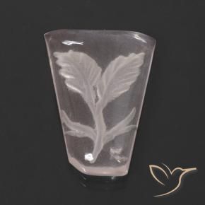 Quartz rose Rose clair naturelle Fantaisie, 9.71 ct, Transparent