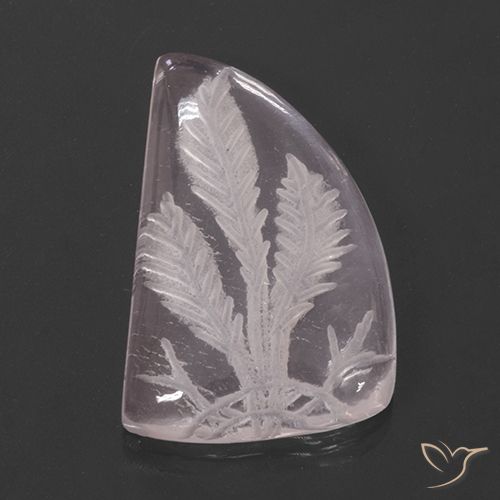 13.25ct Naturel Rose corail léger Quartz Rose, Fantaisie, Transparent