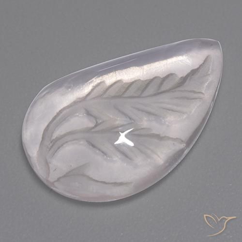 7.84ct Naturel Blanc Quartz Rose, Fantaisie, Transparent