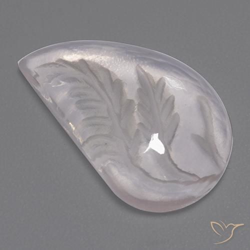 Quartz rose Blanc naturelle Fantaisie, 7.84 ct, Transparent