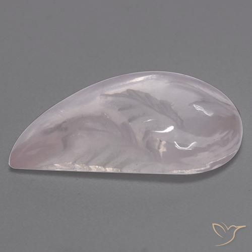 Quartz rose Blanc naturelle Fantaisie, 7.84 ct, Transparent