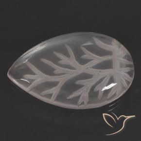 Quartz Rose Incolore naturelle En forme de poire, 10.17 ct, Transparent