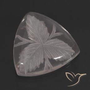 Quartz rose Incolore naturelle Trillion, 10.38 ct, Transparent