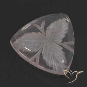 Quartz rose Incolore naturelle Trillion, 10.38 ct, Transparent