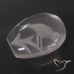 Quartz rose Rose très clair naturelle Fantaisie, 11.18 ct, Transparent