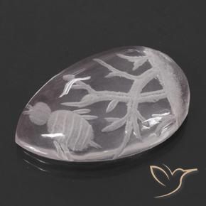 Quartz rose Incolore naturelle En forme de poire, 9.26 ct, Transparent