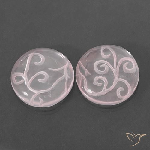 Shop natural 18.75ct Rose léger Quartz rose gems, Tour, from Brésil at GemSelect. In stock, global shipping!