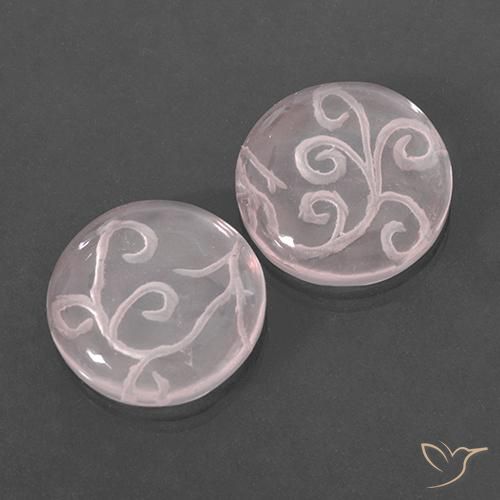 Shop natural 18.75ct Rose léger Quartz rose gems, Tour, from Brésil at GemSelect. In stock, global shipping!