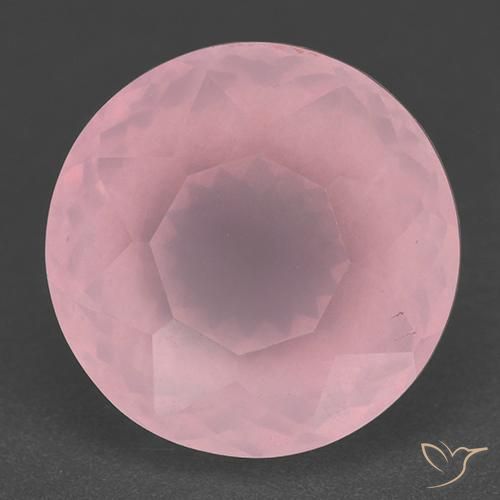 11.73ct Naturel Rose moyen Quartz Rose, Tour, Translucide