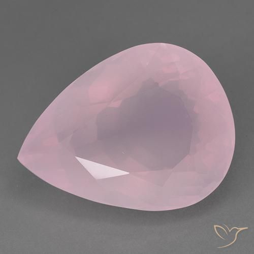 83.06ct Naturel Rose Quartz Rose, En forme de poire, Transparent