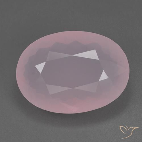 80.59ct Naturel Rose Quartz Rose, ovale, Transparent