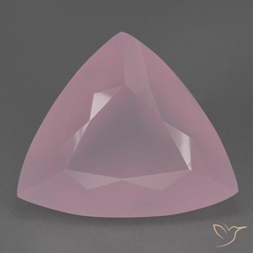 87.19ct Naturel Rose pourpre royal Quartz Rose, Trillion, Transparent