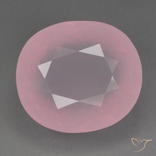 82.87ct Naturel Rose rosé moyen Quartz Rose, ovale, Transparent