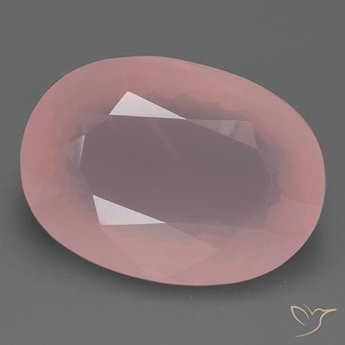 108.80ct Naturel Rose Quartz Rose, ovale, Transparent
