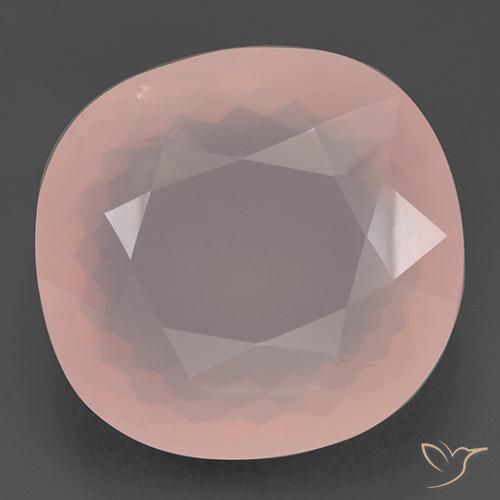 110.88ct Naturel Rose clair Quartz Rose, Coussin, Transparent