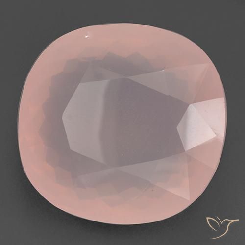 Quartz rose Rose clair naturelle Coussin, 110.88 ct, Transparent