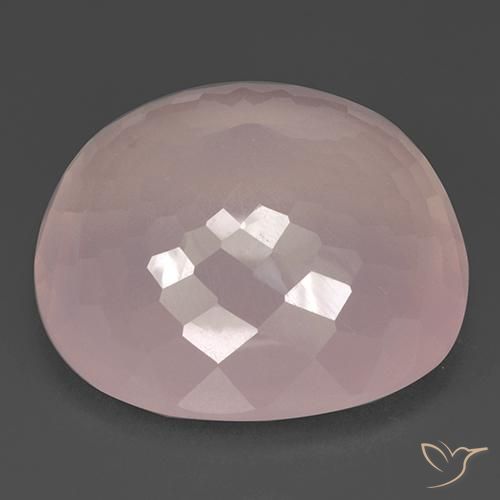 Quartz rose Rose clair naturelle Coussin, 110.88 ct, Transparent