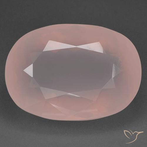115.62ct Naturel Rose clair Quartz Rose, ovale, Transparent
