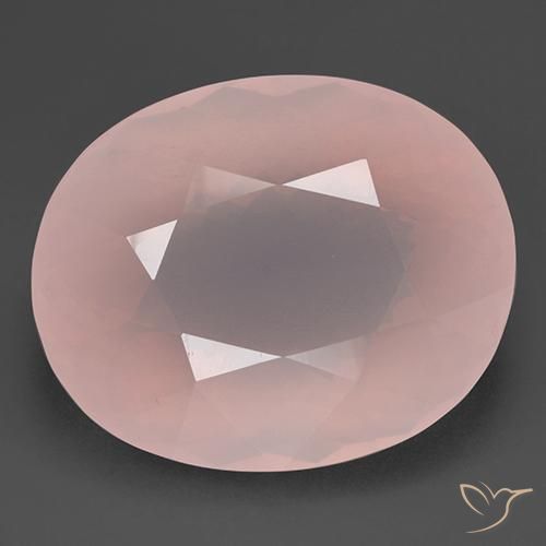 153.32ct Naturel Rose chair Quartz Rose, ovale, Transparent