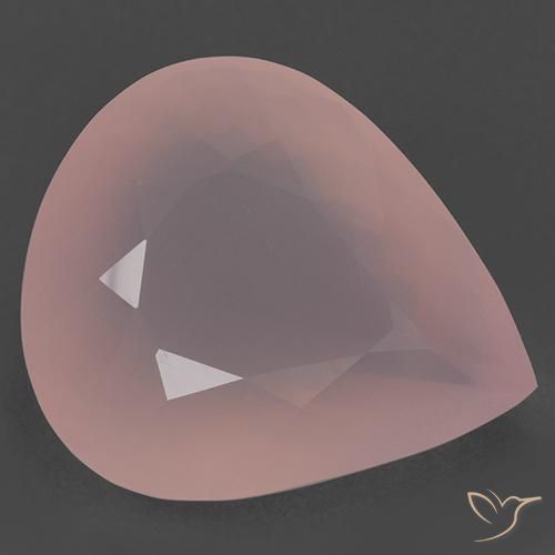 104.89ct Naturel Rose moyen Quartz Rose, En forme de poire, Translucide